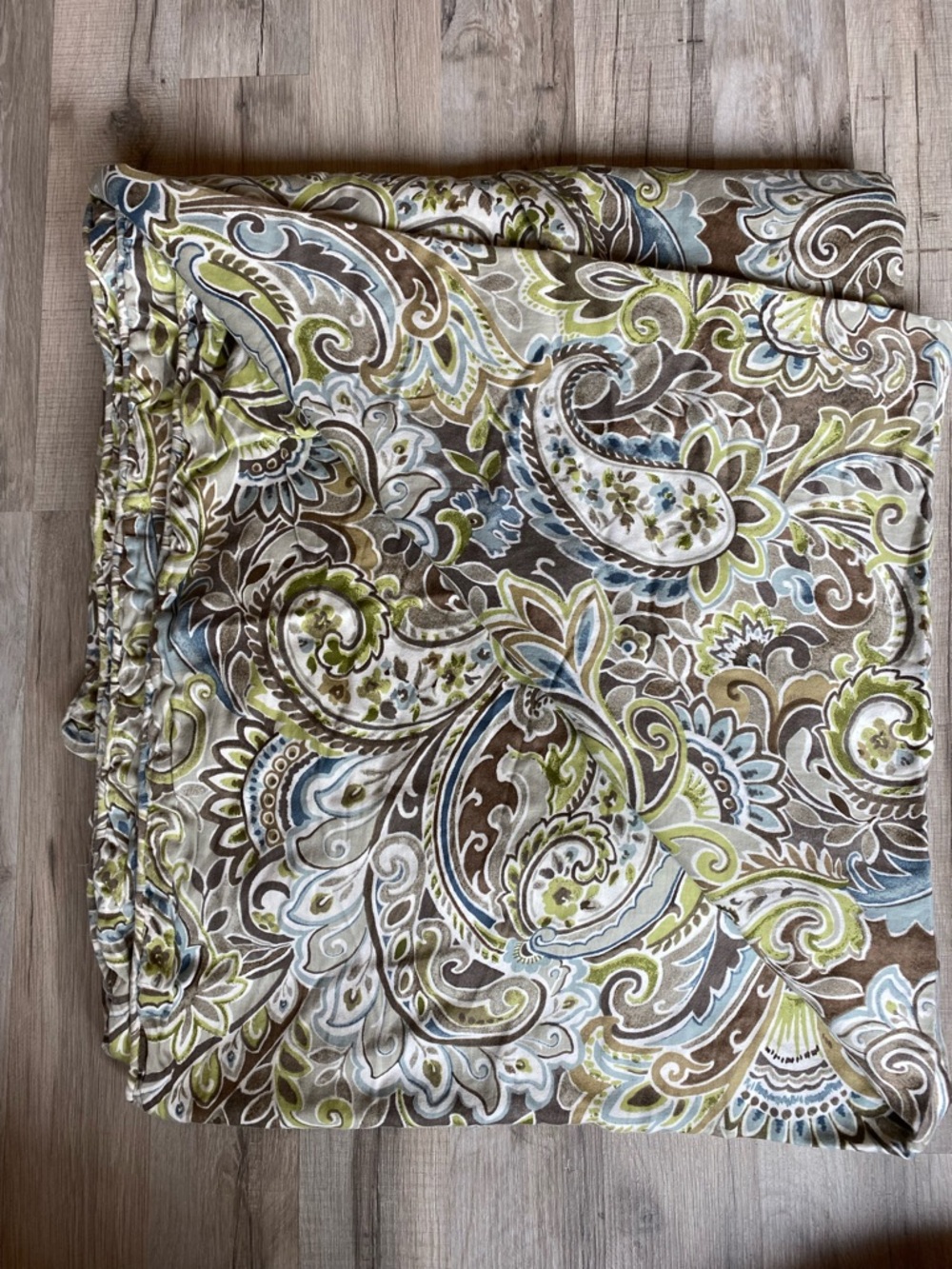 Raymond Waites Paisley Print Decorative in Brown, Green & Blue Duvet